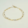 Barrel of Laughs Double Chain Pearl Bracelet