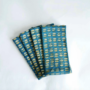 Block Print Dinner Napkins - Set of 4