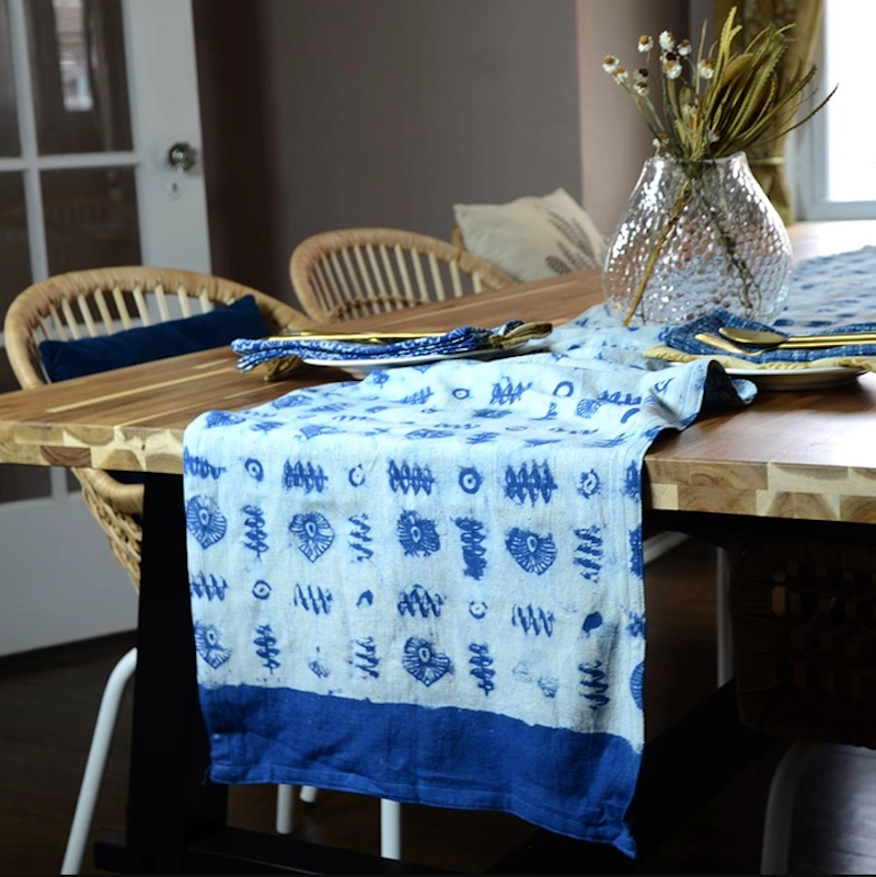 Block Print Table Runner