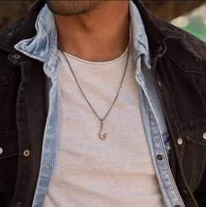 Bronze Hook Necklace