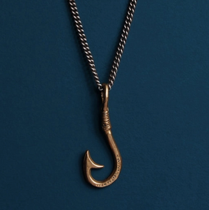 Bronze Hook Necklace