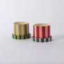 Candy Stripe Plant Pot with Saucer