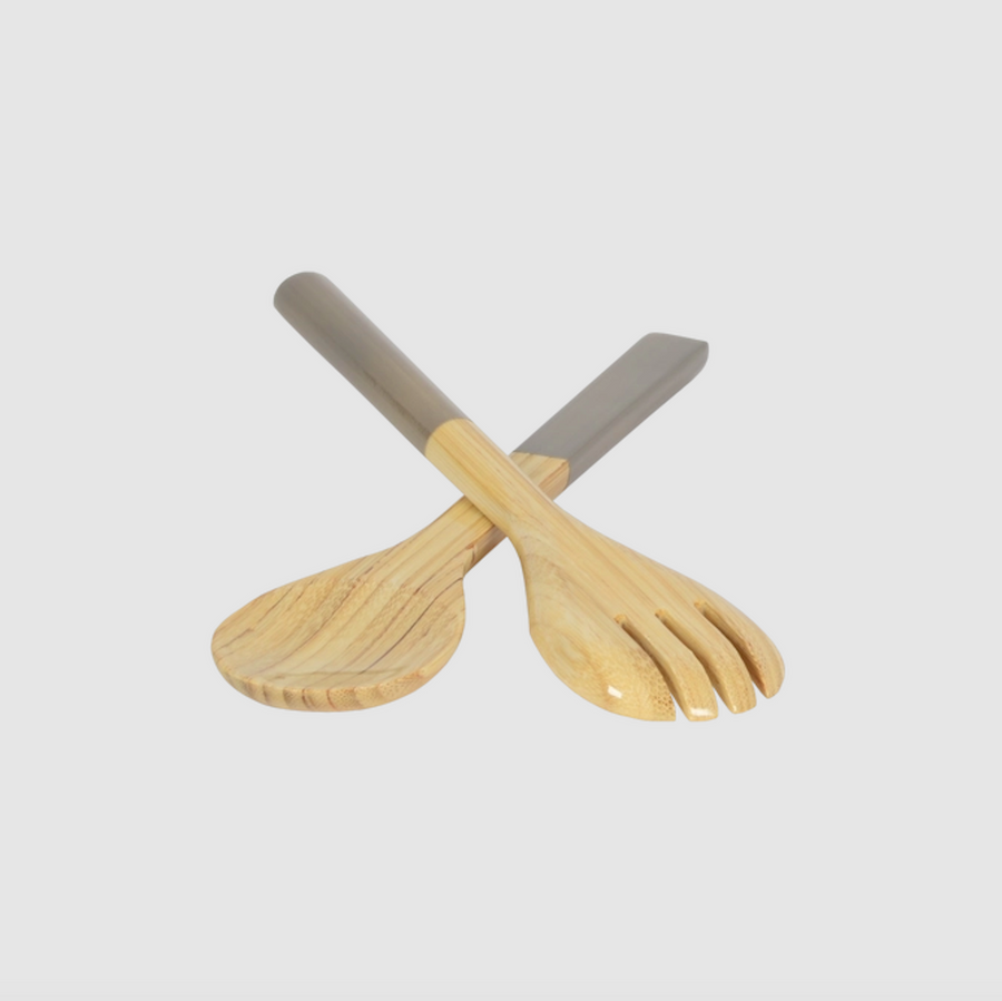 Classic Bamboo Salad Server Set