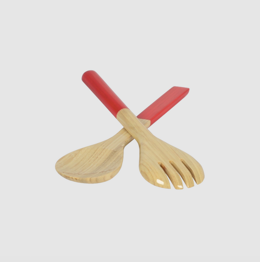 Classic Bamboo Salad Server Set