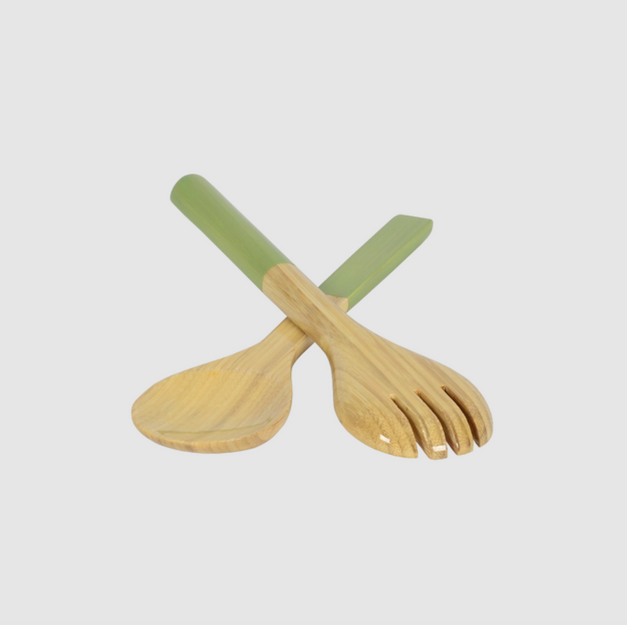 Classic Bamboo Salad Server Set