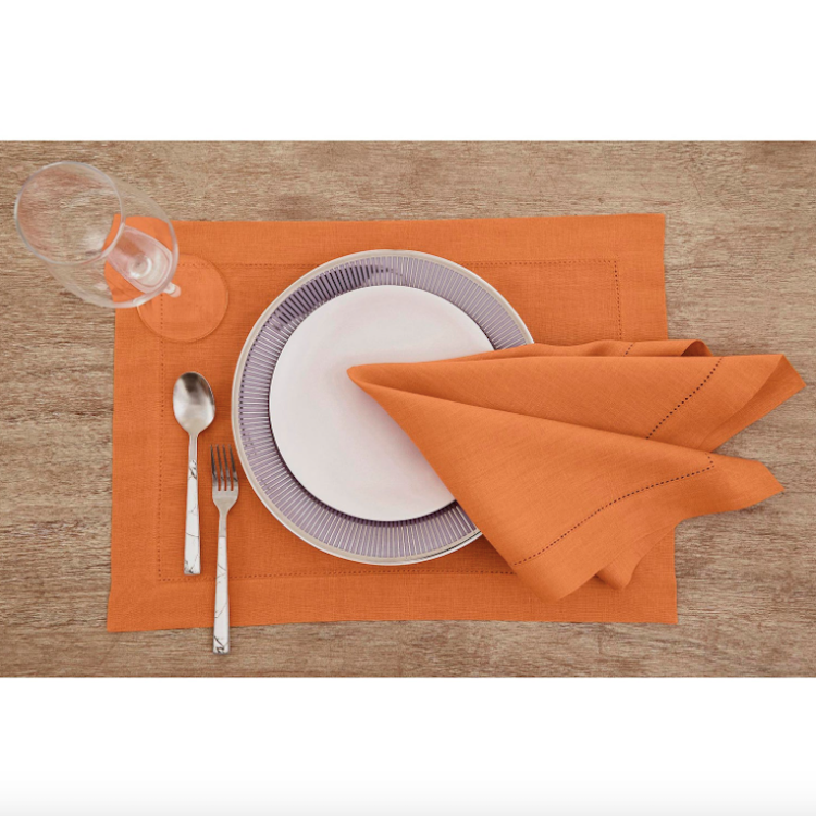 Classic Hemstitch Dinner Napkins - Set of 4