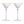 Set of 2 Deco Gold Rimmed Martini Glasses on a white background