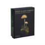 Boxed notecards detail featuring 'Deep Dark Forest' title and image of mushrooms and moss against dark black background. Dark green sides on box. 