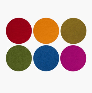 Felt Coasters Round - 6 Pack