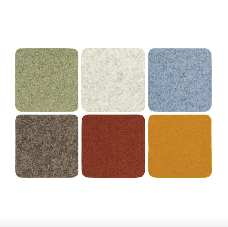 Felt Coasters Square - 6 Pack