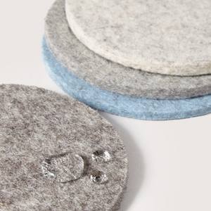 Felt Round Coaster - Multi 4 Pack