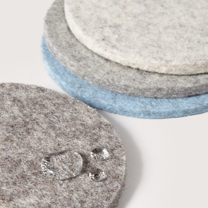 Felt Round Coaster - Multi 4 Pack