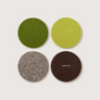 Felt Round Coaster - Multi 4 Pack