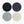 Felt Round Coaster - Multi 4 Pack