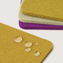 Felt Square Coaster - Multi 4 Pack