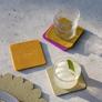 Felt Square Coaster - Multi 4 Pack