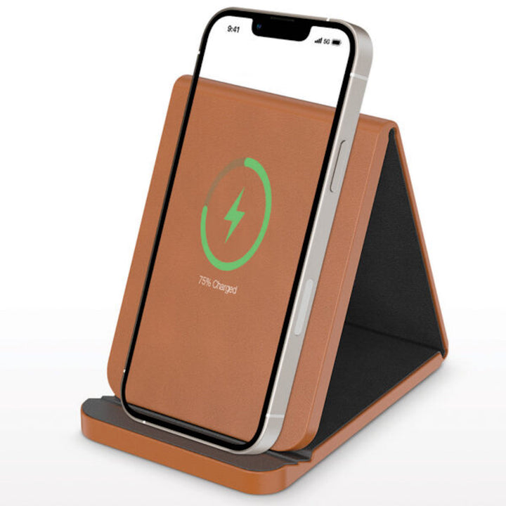 Folding Leather Wireless Charging Stand