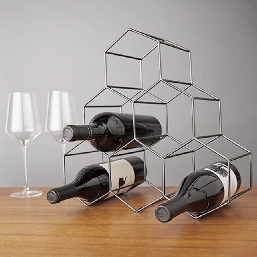 Geo Counter Wine Rack - 6 Bottle