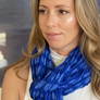 Graphic Print Cotton Scarf