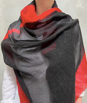 Graphic Wool Scarf