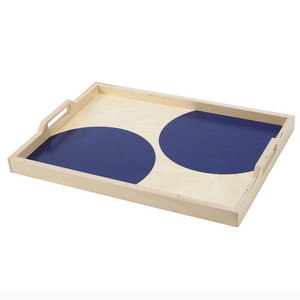 Hand-Printed Wood Serving Tray