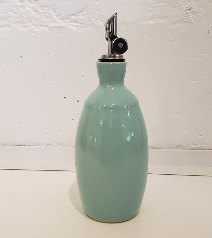 Handmade Ceramic Olive Oil Bottle - 16 oz