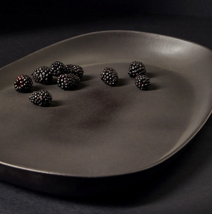 Handmade Long Stoneware Serving Platter
