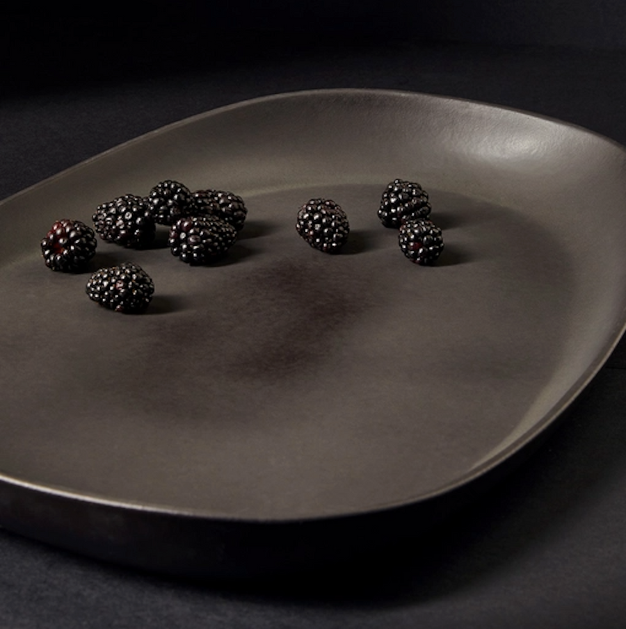 Handmade Long Stoneware Serving Platter