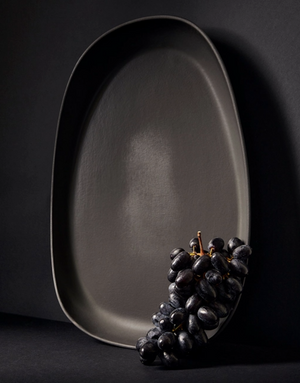 Handmade Long Stoneware Serving Platter