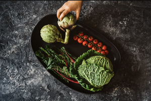 Handmade Long Stoneware Serving Platter