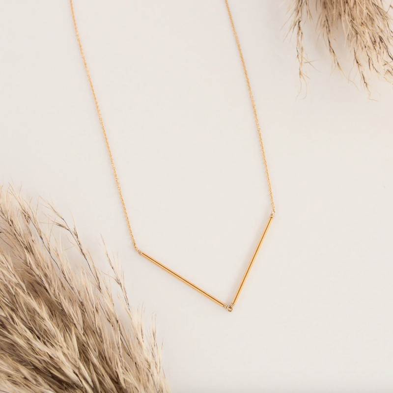 Hinged Bar Necklace