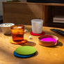 Kobon Natural Leather Coaster Holder