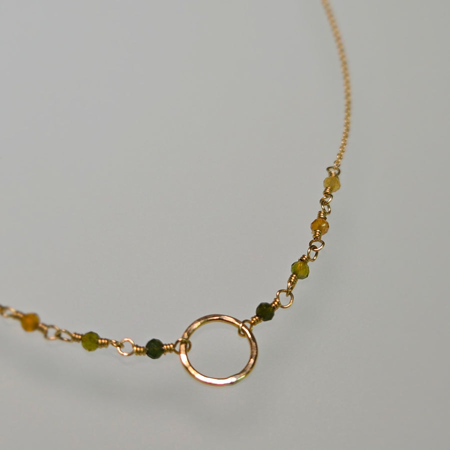 Kylie Necklace with Gemstones