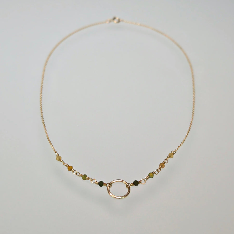 Kylie Necklace with Gemstones