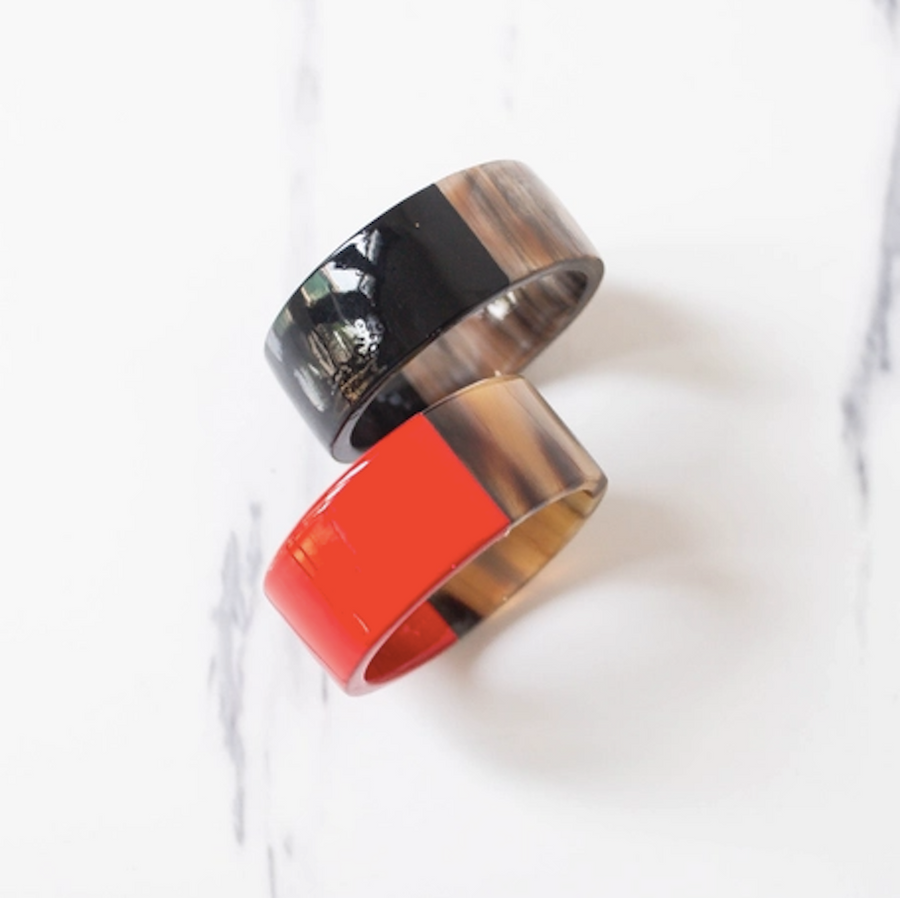 Lacquer Horn Napkin Ring