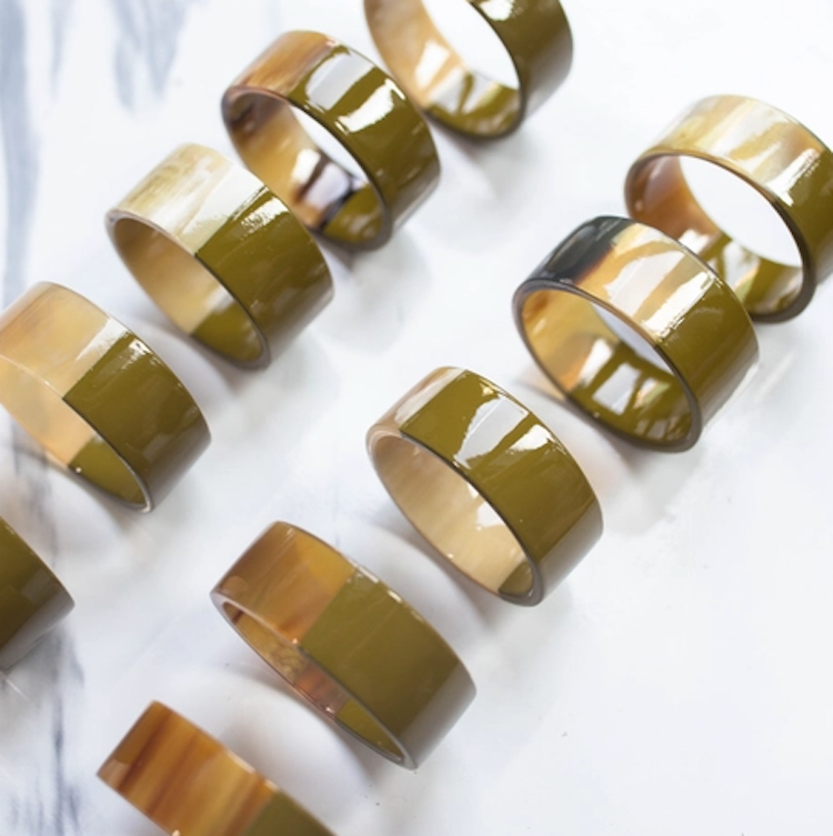 Lacquer Horn Napkin Ring