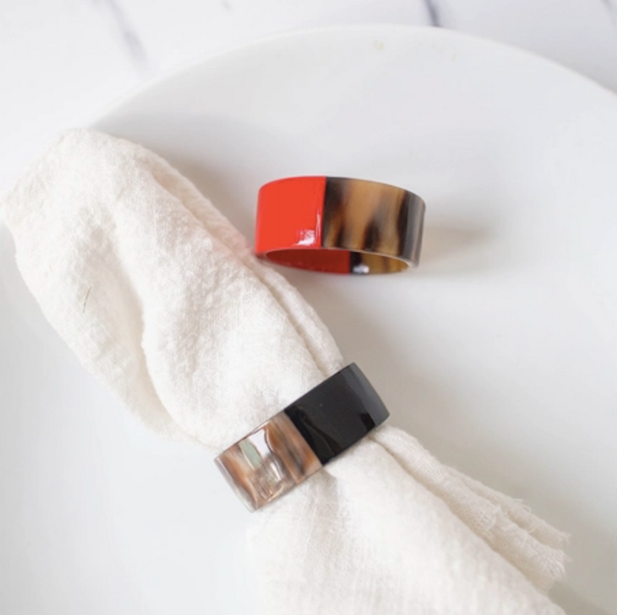 Lacquer Horn Napkin Ring