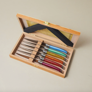 Laguiole Rainbow Steak Knives - Set of 6