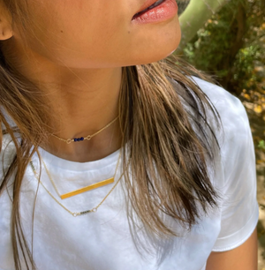 Link & Bead Lariat Necklace