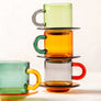 Niko Glass Espresso Cup & Saucer