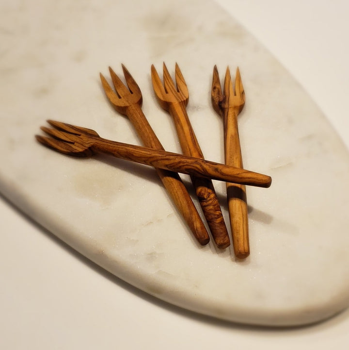 Olive Wood Forks - Set of 4