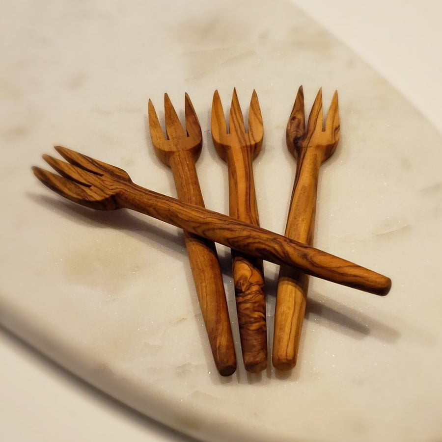 Olive Wood Forks - Set of 4