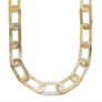 Oval Link Buffalo Horn Necklace