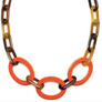 Oval Link Horn Necklace