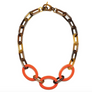 Oval Link Horn Necklace