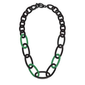 Oval Link Lacquered Necklace