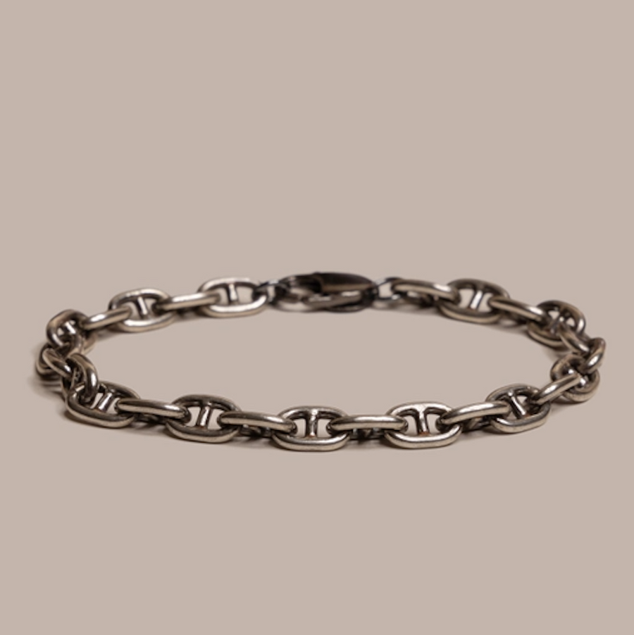 Double Anchor Chain Bracelet