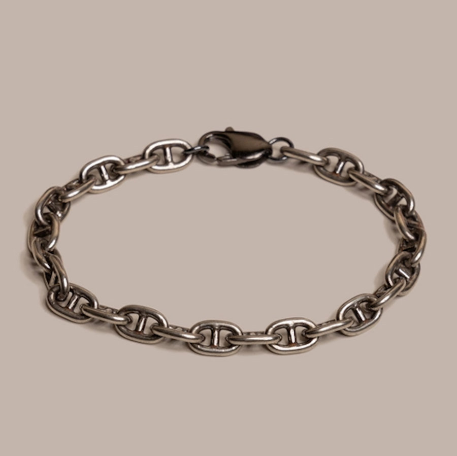 Double Anchor Chain Bracelet