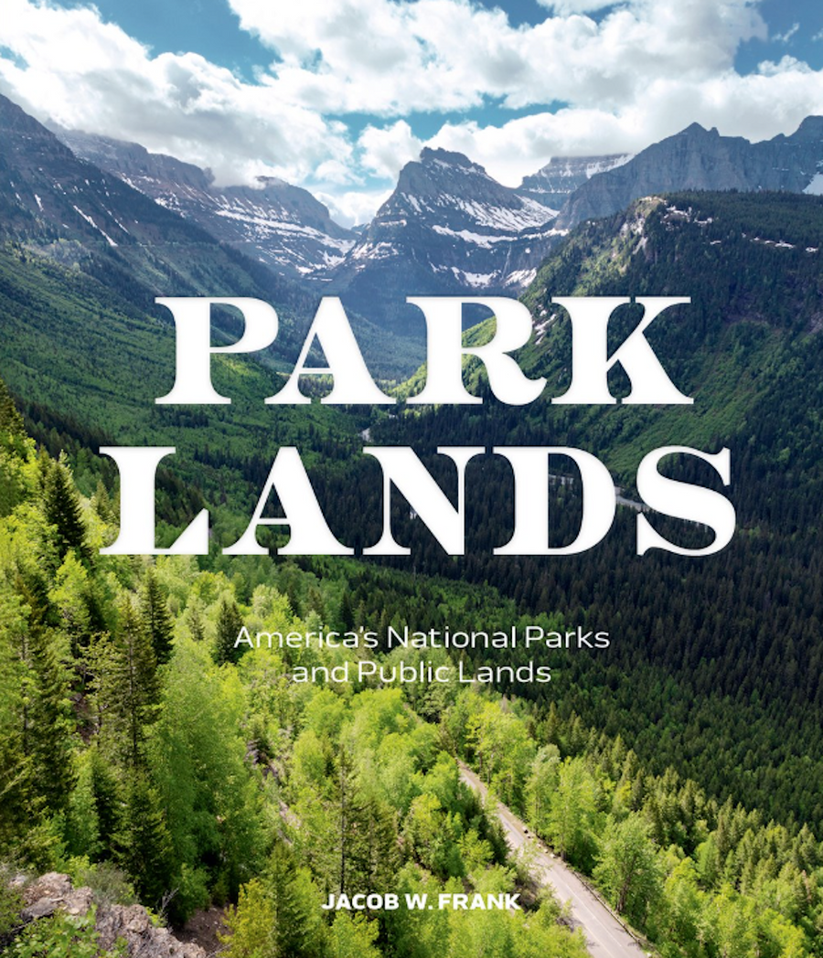 Park Lands bookcover, Jacob W Frank, scenic mountains and forests