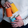 Sgrafitto Stripe Ceramic Creamer